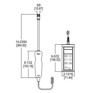 Original Dwyer 485B THERMO-HYGROMETER Dwyer 485B-1