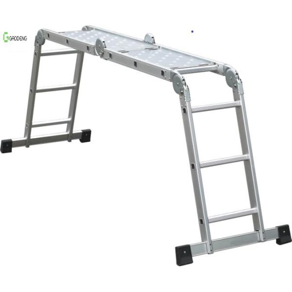 Buy Multifunctional Hinged Aluminum Ladder Steps Folding at wholesale prices