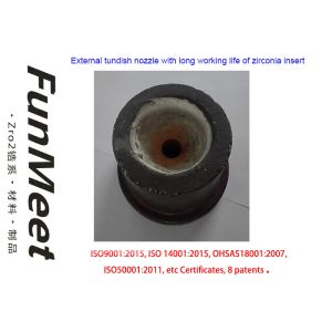 Ladle External 1mm Tundish Nozzle Zirconia Insert Flow Control Refractories
