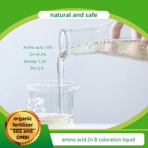 Amino Acid Zinc Boron Coloring Converting Organic Functional Fertilizer For