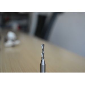 Diameter 1mm Carbide 2 Flute End Mill With Down Cut