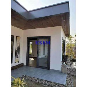 12A Glass Wood Grain Aluminum Casement Windows Double Glazed