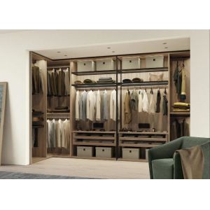 Particle Board Wall Mounted Bedroom Wardrobe Closets Cabinets With Hanger And