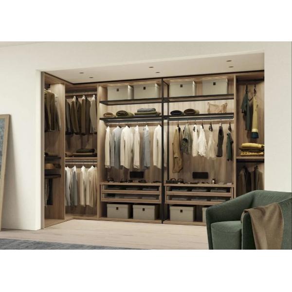 Particle Board Wall Mounted Bedroom Wardrobe Closets Cabinets With Hanger And