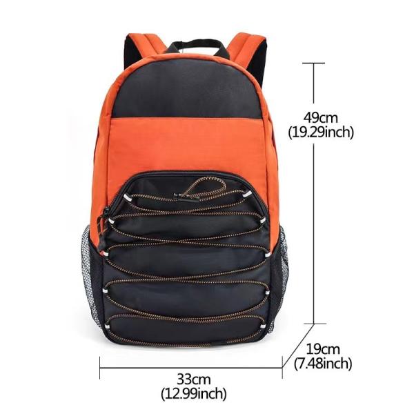 Green Waterproof Nylon Sport Backpack For Outdoor Hiking Traveling