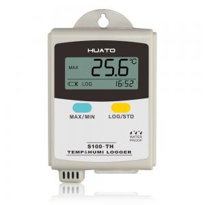 Quality Plastic Material Temperature Humidity Data Logger LCD Display With Internal Sensor for sale