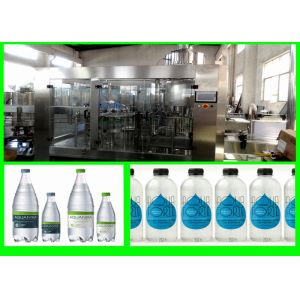 Rotary Wheel 3-In-1 Plastic Bottle Water Making / Packing Water Bottling Machine