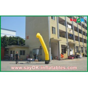 Inflatable Stick Man Yellow Inflatable Guy , Advertisement Air Dancers