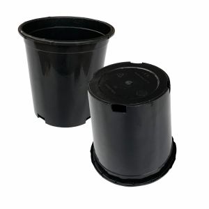 Durable Large 165mm Diameter Hard  Plastic Flower Pots 17cm Height
