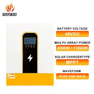 8.5kw 11KW Solar Inverter 48V Off Grid Pure Sine Wave Single Phase Hybrid Solar