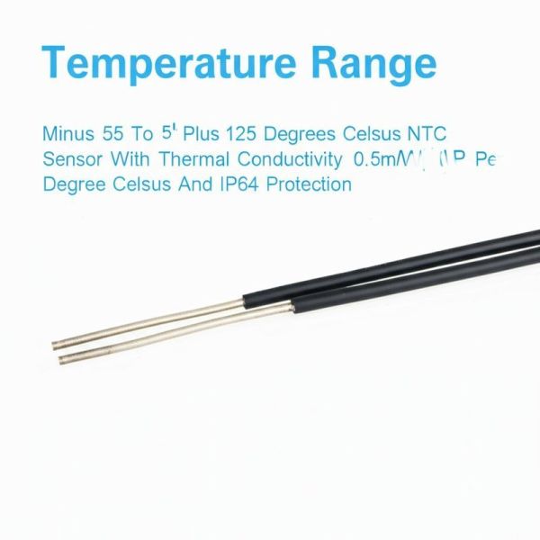 Buy Temperature Range Minus 55 To Plus 125 Degrees Celsius NTC Temperature Sensor With Thermal Conductivity 0.5mW Per Degree Celsius And IP64 Protection at wholesale prices