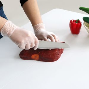 Clear Powder Free Disposable Vinyl Gloves For Foodservice / Medical