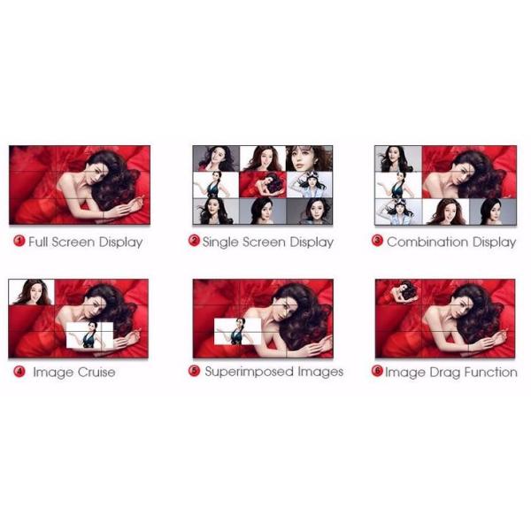 55inch Samsung Panel Infrared Touchscreen DID Video Wall , High Brgithness 3.5mm Bezel Big Screen Wall Stand