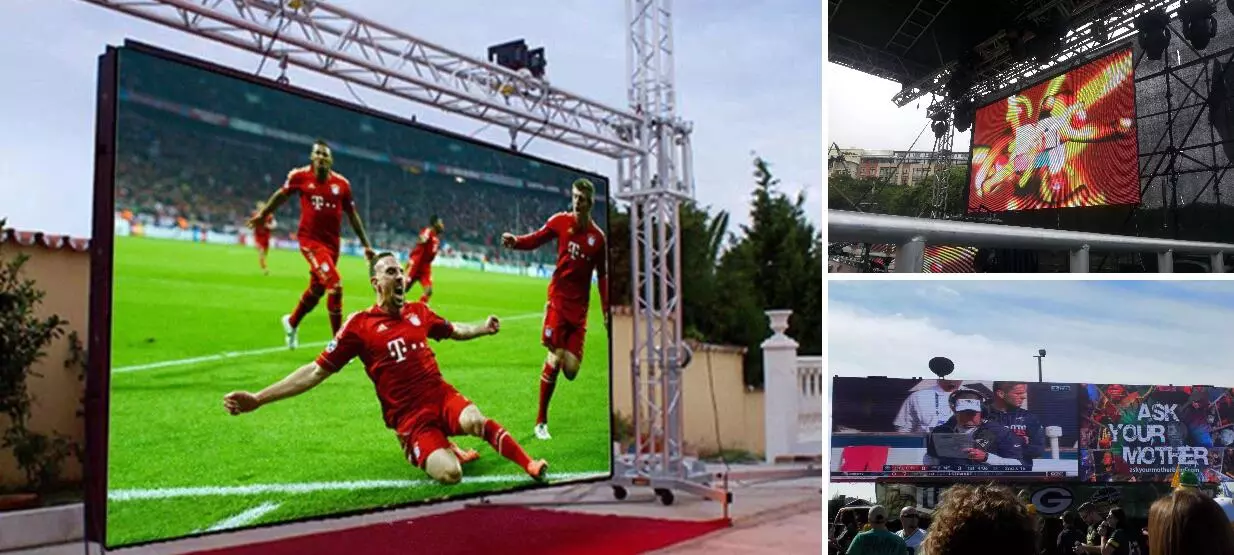 SMD1921 P3.91 Outdoor Rental LED Screen Curved 4000nits
