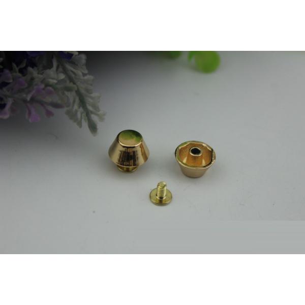 China manufacture produce high quality gold color 8 mm round metal rivets for leather bags