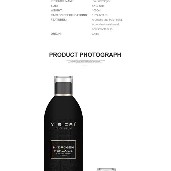 Wholesale Professional 1000ml Hair Bleaching Developer High Quality Peroxide Cream OEM/ODM Hair Coloring Factory Price