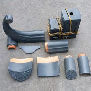 China Long Life Gazebo Glazed Clay Tiles Traditional Chinese Style Blue on sale