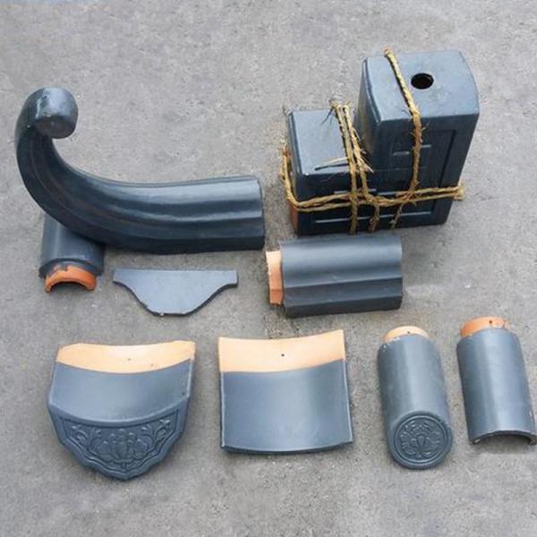 Buy Long Life Gazebo Glazed Clay Tiles Traditional Chinese Style Blue at wholesale prices