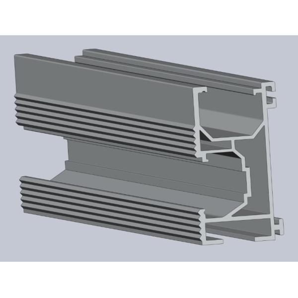 Buy Silver Anodized Solar Roof Rail Drilling With Aluminum Alloy 6005 at wholesale prices