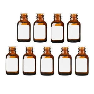 Round Amber Cosmetic Bottles The Ideal Choice for Organized Cosmetic Storage