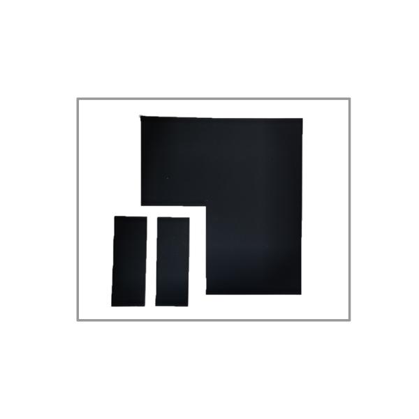 Black antistatic flocking cloth.