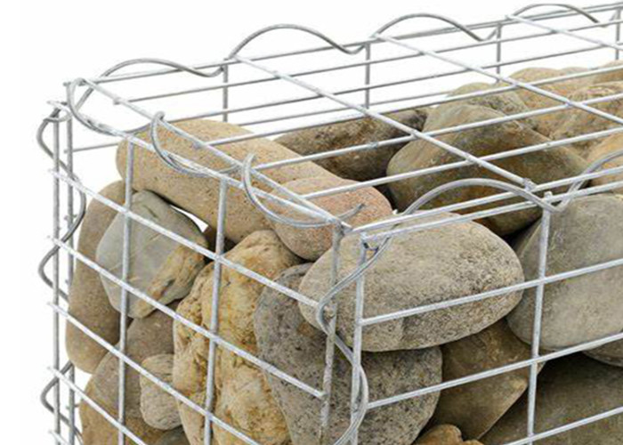 Quality Heavily Galvanized Welded Mesh Rock Filled Gabions 75×75mm Rustproof for sale