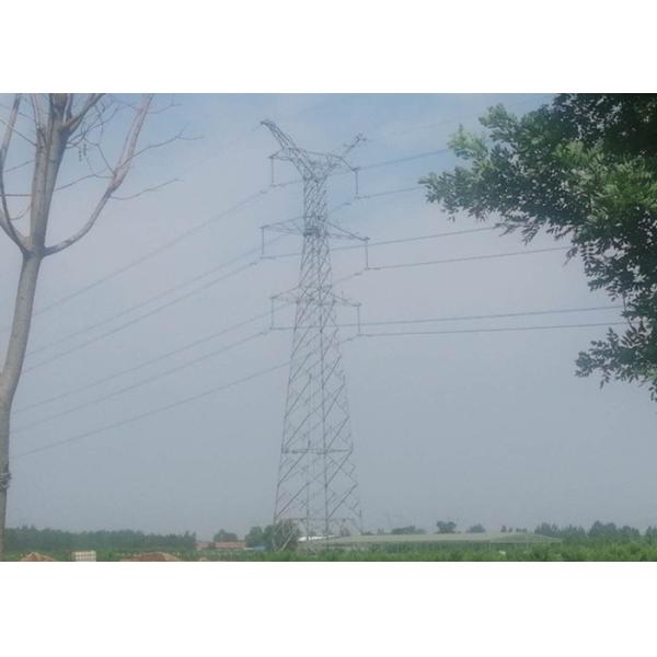 Buy Straight Line Tower 132KV Double Circuit Q345B Steel Pylon at wholesale prices