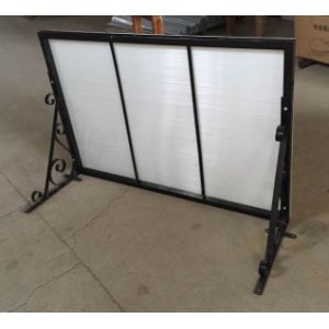 Rain Shelter 100x150cm Steel Frame Porch Door Canopy