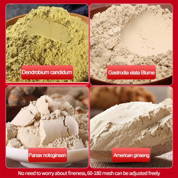 Continuous Feeding Dry Grinder Machine 2840rpm Home Spice Grinder Stainless Steel