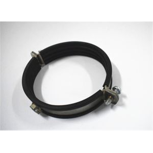 Metal Split Pipe Clamp Galvanized Custom Type Highness 71~231mm Sealing Fabric