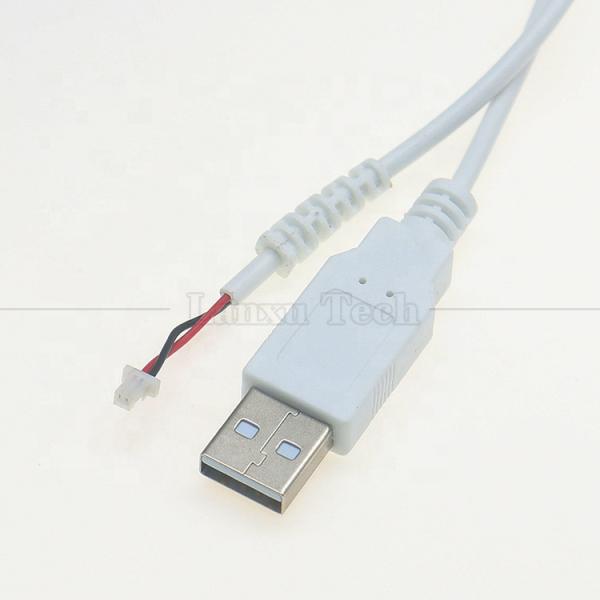 Custom Assembly USB A Male to JST 2pin 1.0mm 2.0mm 1.25mm Pitch SHR MX XH SH VH PH Connector Cable