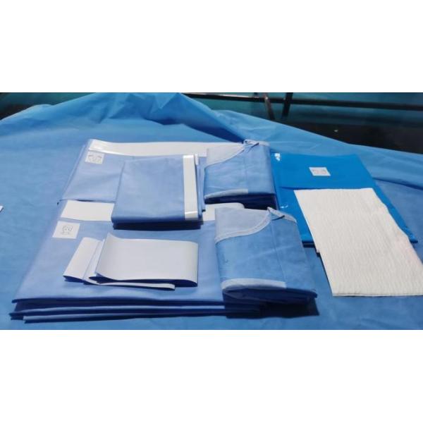 45gSMS Sterile Disposable Universal Surgical Drapes Kits 80 * 145cm 0