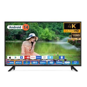Quality TV 75 Inch LED Televisores 65 Inch 4K UHD Smart TV 55 Inch 50 Inch QLED TV Televisions for sale