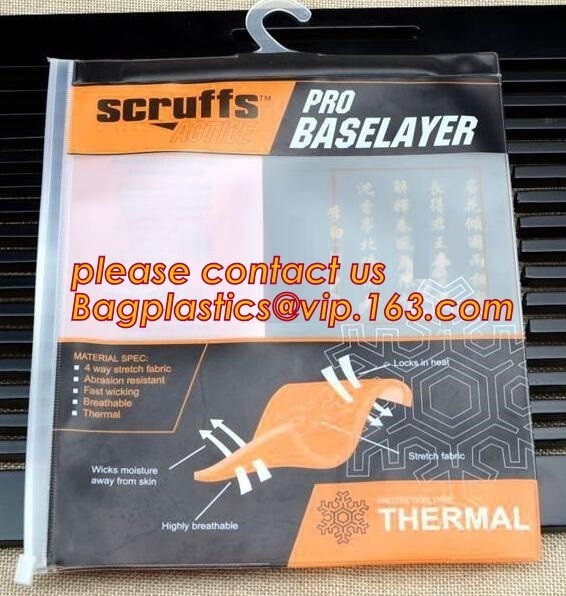 Buy Swimwear Packaging Pouch With K Top, Gusset Bag Bikini Zipper Packaging Bags, Hanger Hook Underwear at wholesale prices