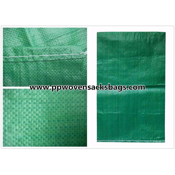 Biodegradable Green PP Woven Bags for Packing Limestone / Industrial PP Sacks