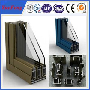 China bronze anodized aluminum windows, brown powder coated aluminum windows on sale