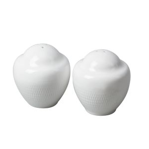 Ceramic Salt And Pepper Set With Saucer Tableware Accessories