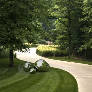 Modern Art Stainless Steel Sculpture For Garden Decor The Sacred Stones