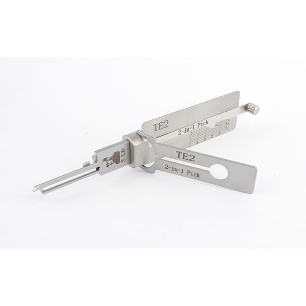 New Arrival Lishi Lock Picks 2 in 1 Decoder TE2