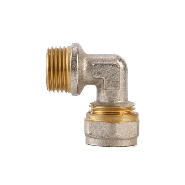 Buy Multifunctional Brass Tube Fitting Male Elbow Practical Rustproof at wholesale prices