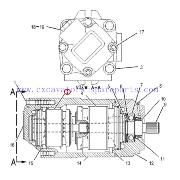 Excavator Parts Cartridge 1465074 146-5074 CA1465074 For 950G 962G