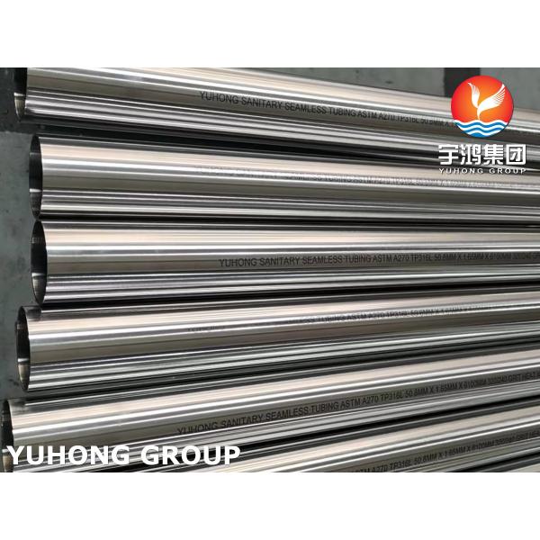 Buy ASTM A270 TP316L Sanitary Stainless Steel Seamless Pipe Bright Annealed at wholesale prices