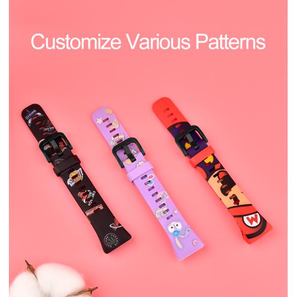 Sweat Proof 21mm Silicone Watch Band With Plastic Clasp