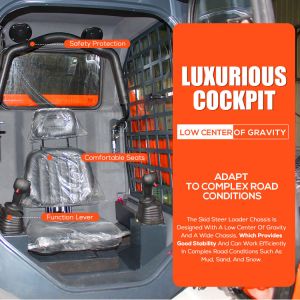 Mini Skid Steer Loader Mini Crawler Skid Steer Loader for Construction Works