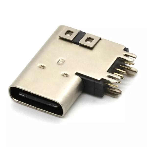 Side Insert 14Pin Female Socket Charging Port 3.1 USB C PCB Connector SMT