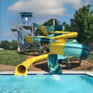 Water Games Swimming Pool Fiberglass Slide Supplies For Kids