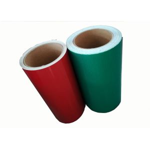 Conspiciuity High Intensity Grade Reflective Sheeting , Pvc Reflective Sheet In