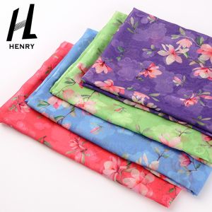 Breathable Soft Tulle Fabric Pure Polyester Dress Printing Process Chiffon