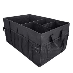 China Heavy Duty Polyester Auto Trunk Organizer With Adjustable Compartments on sale