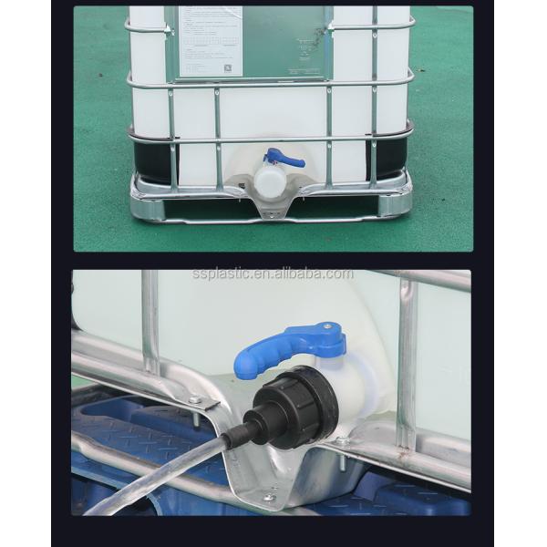 DN40 Acid Alkali Oil Resistant PVC Ball Valve for IBC Hydraulic Directional Control